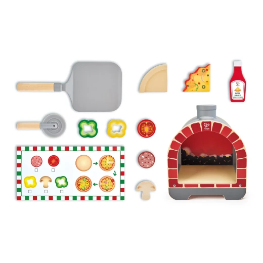Hape Light & Sizzle Pizza Oven Set – Pretend Play – Realistic pretend-play detailing – Model E3236A - Hape - Image 16