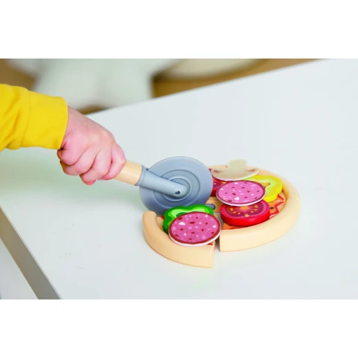 Hape Light & Sizzle Pizza Oven Set – Pretend Play – Realistic pretend-play detailing – Model E3236A - Hape - Image 18