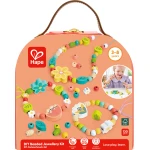 Hape DIY Beaded Jewellery Kit – 125 Wooden Beads Craft – Made from responsibly sourced wood – Model E3606A - Hape