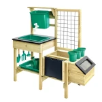 Hape Grow & Play Potting Table – Made from responsibly sourced wood – Science and Discovery Activity Kit – Model E5602A - Hape