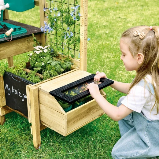 Hape Grow & Play Potting Table – Made from responsibly sourced wood – Science and Discovery Activity Kit – Model E5602A - Hape - Image 9