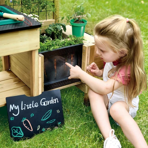Hape Grow & Play Potting Table – Made from responsibly sourced wood – Science and Discovery Activity Kit – Model E5602A - Hape - Image 11