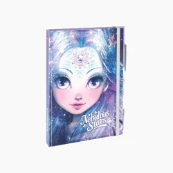 Nebulous Stars Deluxe White Notebook – Assorted – Includes 1 neon gel pen – Ages 7+ Years – Model 11579