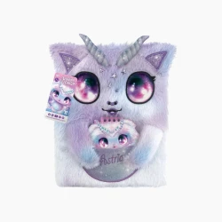 Nebulous Stars Fuzzy Large Notebook – Astria – Includes a small notebook hidden within its belly – Ages 6+ Years – Model 12521