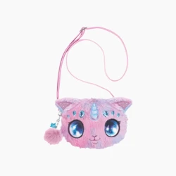 Nebulous Stars Fuzzy Coin Purse – Stella – Includes a convenient carrying strap for easy portability – Model 12651