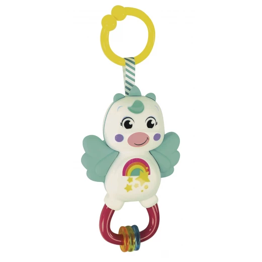 Clementoni – Little Unicorn Rattle – Sensory Baby Toy with Crinkle & Teething Features – Model 17778 – Made in Italy - Clementoni - Image 2