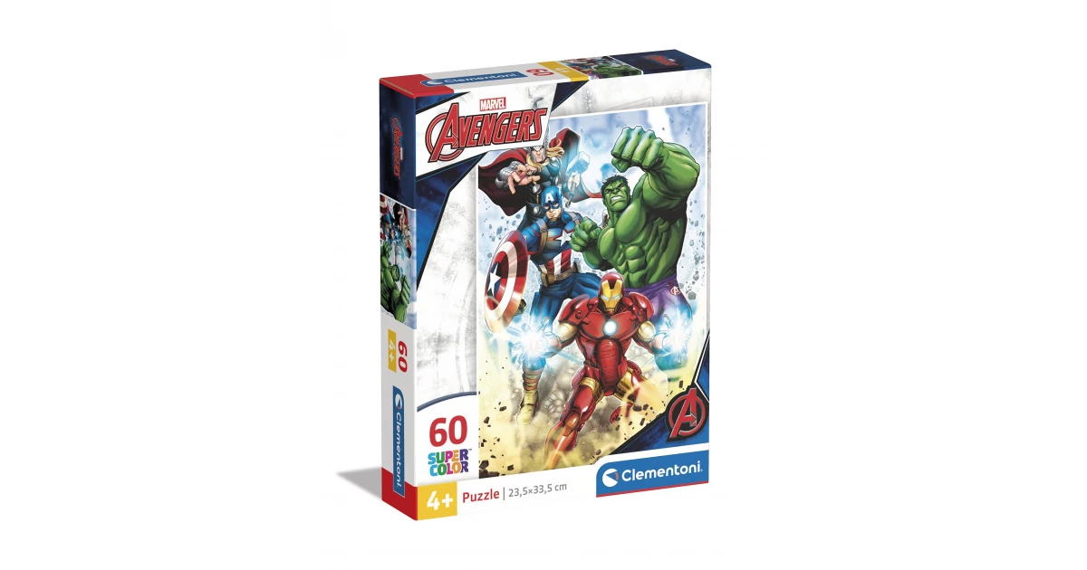 Dumyah: Clementoni – Marvel Avengers Supercolor Puzzle – 60-Piece ...