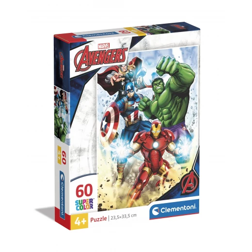 كليمنتوني – بازل "مارفل أفنجرز – سوبر كولور" – 60 قطعة – موديل 26193 – صناعة إيطالية كليمنتوني – بازل "مارفل أفنجرز – سوبر كولور" – 60 قطعة – موديل 26193 – صناعة إيطالية
