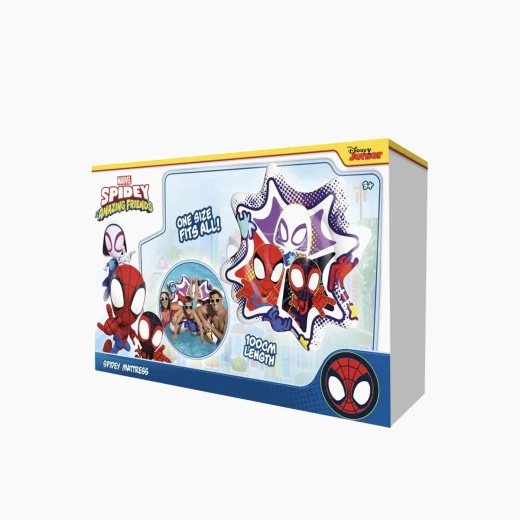 عوامة مسبح "سبايدر مان" من "مارفل" (Marvel Spider-Man) - تتميز بتصميم بارز ثلاثي الأبعاد لشخصية "سبايدر مان" بألوان زاهية، مما يمنح تجربة لعب غامرة - طراز SMTT902-SP - ايلو - Image 2