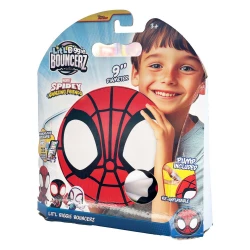 Biggie Bouncerz – Ready to Bounce Spiderman Box (BMAR001B-SP) Inflatable Spider-Man ball with pump – soft, bouncy, and action-packed fun!