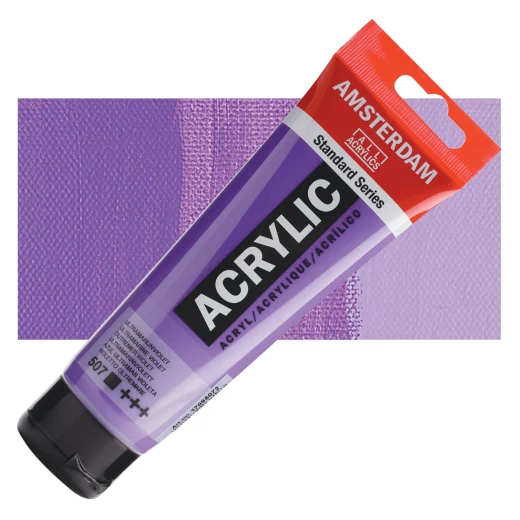 Amsterdam Ultramarine Violet Acrylic Paint 120ml Tube for Artists | Opaque Coverage for Canvas Art Amsterdam Ultramarine Violet Acrylic Paint 120ml Tube for Artists | Opaque Coverage for Canvas Art