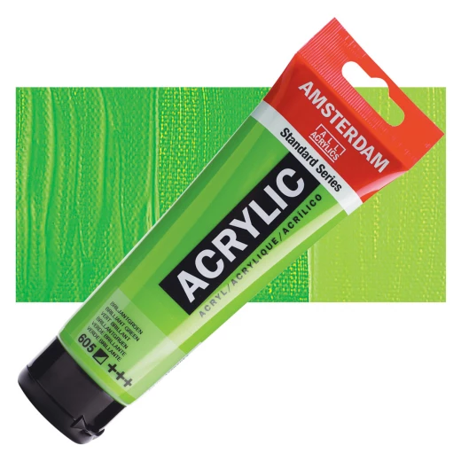Amsterdam Acrylic Brilliant Green, 120 ml Metallic Opaque Acrylic Paint for Canvas, Paper & Wood Shimmering Finish Part of Specialties Series Amsterdam Acrylic Brilliant Green, 120 ml Metallic Opaque Acrylic Paint for Canvas, Paper & Wood Shimmering Finish Part of Specialties Series