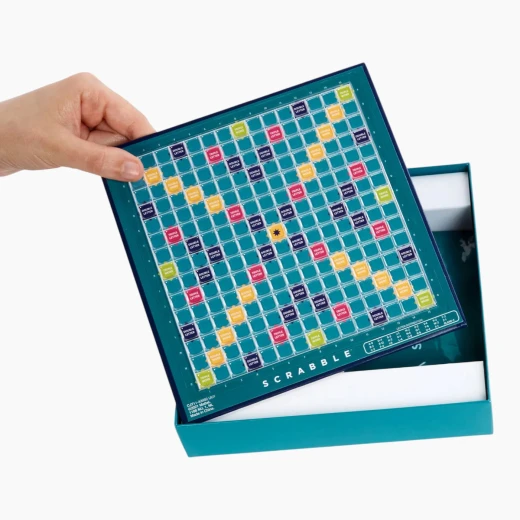 سكرابل إصدار السفر باللغة الإنجليزية، لعبة كلمات لوحية مناسبة من لاعبين إلى 4 لاعبين، موديل CJT11 - ماتيل - Image 4