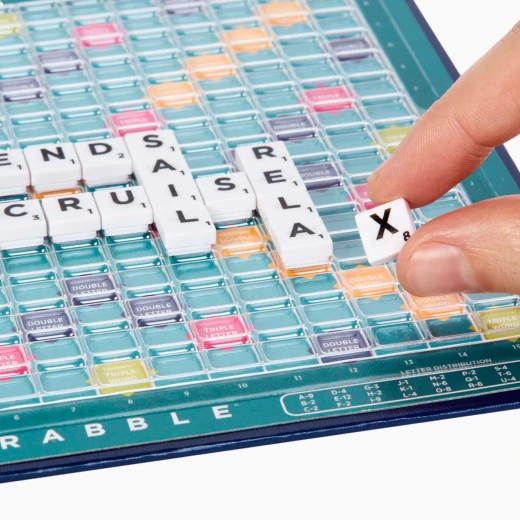 سكرابل إصدار السفر باللغة الإنجليزية، لعبة كلمات لوحية مناسبة من لاعبين إلى 4 لاعبين، موديل CJT11 - ماتيل - Image 6