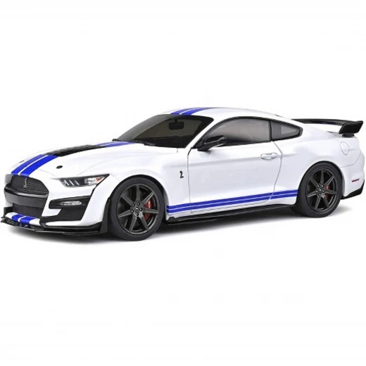 مايستو 2020 فورد موستانج GT500 نموذج سيارة مصبوب، أزرق، عرض تحصيل بمقياس 1:18 مايستو 2020 فورد موستانج GT500 نموذج سيارة مصبوب، أزرق، عرض تحصيل بمقياس 1:18