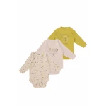 Junior Bodysuit Long Sleeve Summer nights, (3-6 M), 3 Pcs - Junior Clothing