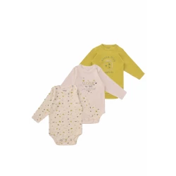 Junior Bodysuit Long Sleeve Summer nights, (9-12 M), 3 Pcs