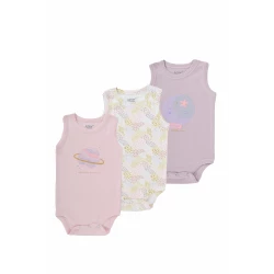 Junior Bodysuit Sleeveless Stars, (18-24 M), 3 Pcs