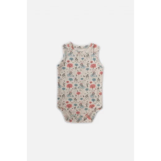 Junior Bodysuit Sleeveless happy kitty, (6-9 M), 3 Pcs - Junior Clothing - Image 3