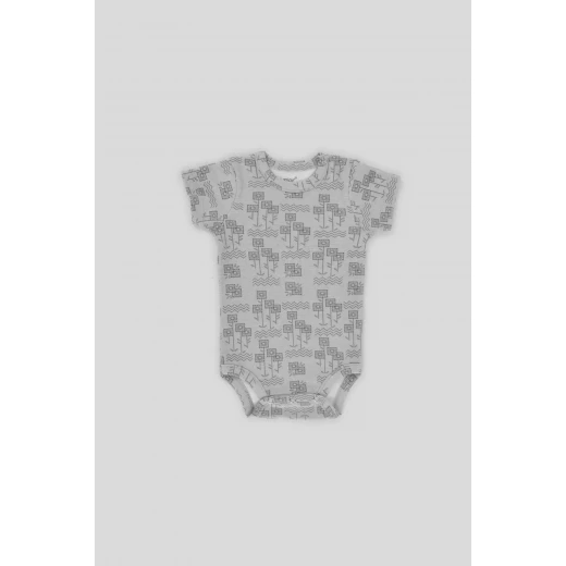 Junior Bodysuit short Sleeve Square flower, (6-9 M), 3 Pcs - Junior Clothing - Image 6