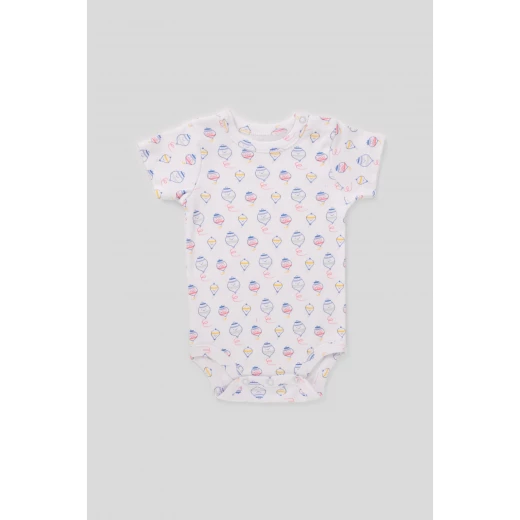 Junior Bodysuit short Sleeve spinning top, (0-3 M), 3 Pcs - Junior Clothing - Image 3