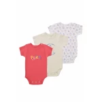Junior Bodysuit short Sleeve spinning top, (3-6 M), 3 Pcs - Junior Clothing