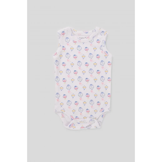 Junior Bodysuit Sleeveless spinning top, (6-9 M), 3 Pcs - Junior Clothing - Image 4
