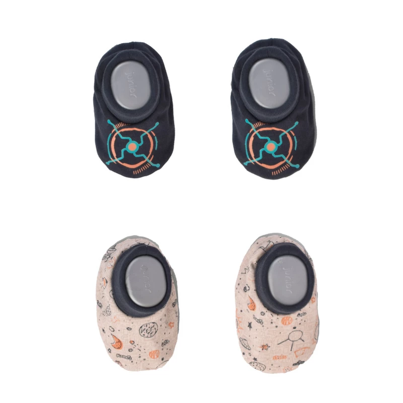 Junior Printed Slippers "2 PCS" Space gamer - Junior Clothing