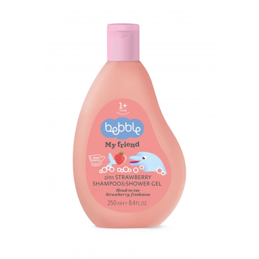 Bebble My Friend 2 in 1 Shampoo & Shower Gel Strawberry 250 ml - Bebble - Image 2