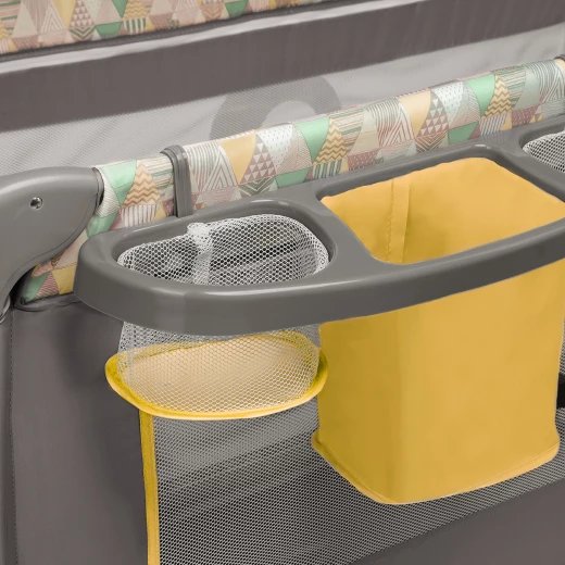 Lionelo Baby Crib Sven, Yellow Scandi - LIONELO - Image 6