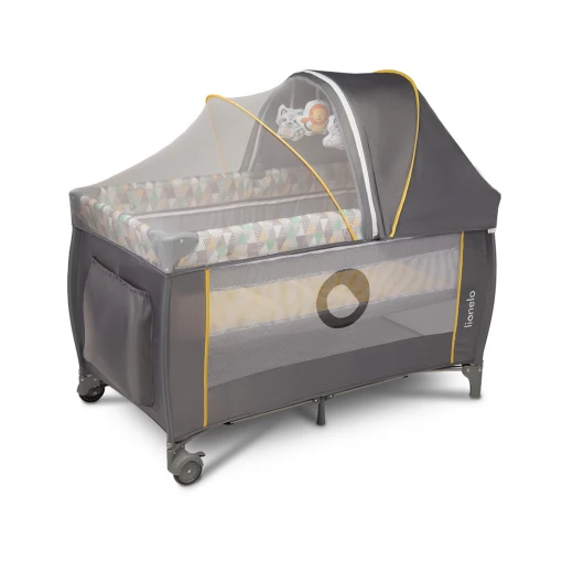 Lionelo Baby Crib Sven, Yellow Scandi - LIONELO - Image 4