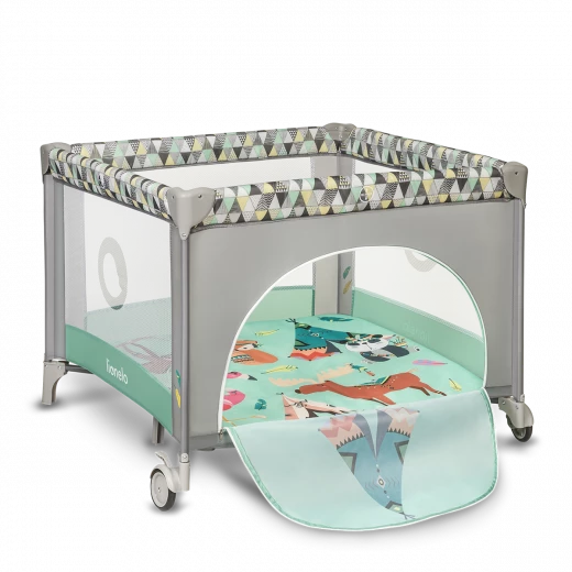 Lionelo Playpen Lene GREEN TURQUOISE - LIONELO - Image 2