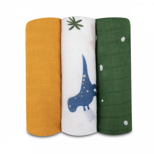 Lionelo Swaddle Bamboo  Box Dino - LIONELO - Image 4