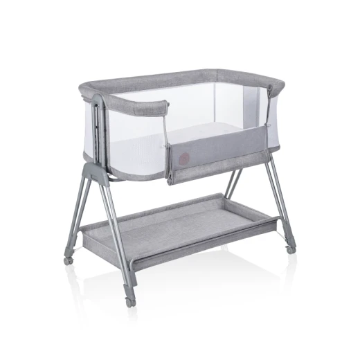Lionelo Luna 2in1 Bedside Crib, Grey Concrete Lionelo Luna 2in1 Bedside Crib, Grey Concrete