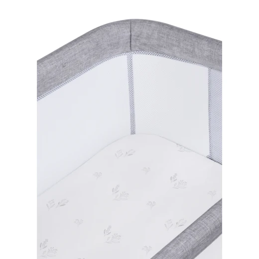 Lionelo Luna 2in1 Bedside Crib, Grey Concrete - LIONELO - Image 8