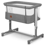Lionelo Aurora Bedside Crib, Grey Concrete - LIONELO