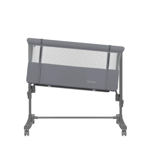 Lionelo Aurora Bedside Crib Grey Monument 3 in 1 Co Sleeper Freestanding Cot and Rocker with Mesh Sides and Adjustable Incline for Newborns - LIONELO - Image 7