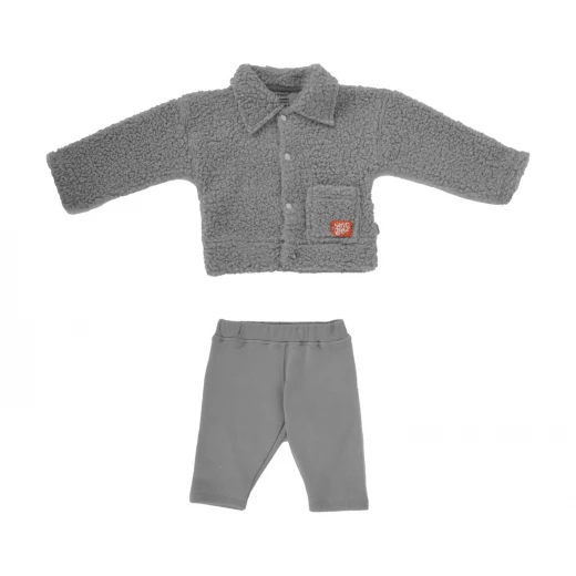 Junior Snow Printed Set (Bodysuit, Pants, Jacket) (0-3 m) - Junior Clothing - Image 4
