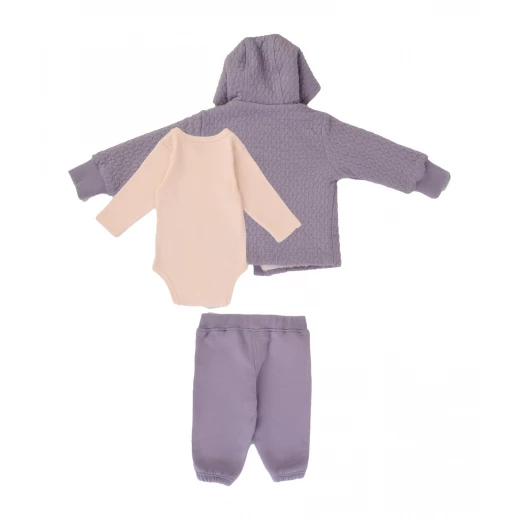 طقم ليتل جوسي من جونيور (تبان، بنطلون، جاكيت مع طاقية)، (3-6 أشهر) - جونيور كلوذينج - Image 6