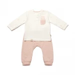 بيجاما (تي شيرت وبنطلون) كوالا من بي أورجانيك، وردي (12-24 شهر) - BiOrganic