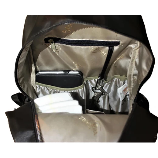Babyes Laura Mother Bag Black - Babyes - Image 5