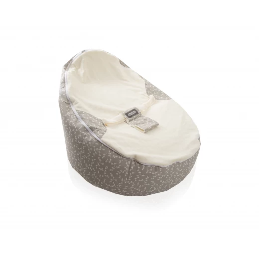 Babyjem Bean Bed Gray Flower - BabyJem - Image 2