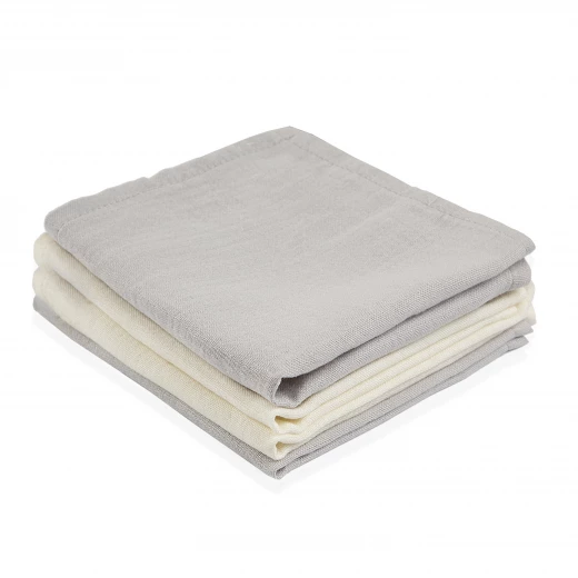 Babyjem Muslin Mouth Tissue / 4 Pcs / Grey - BabyJem - Image 7