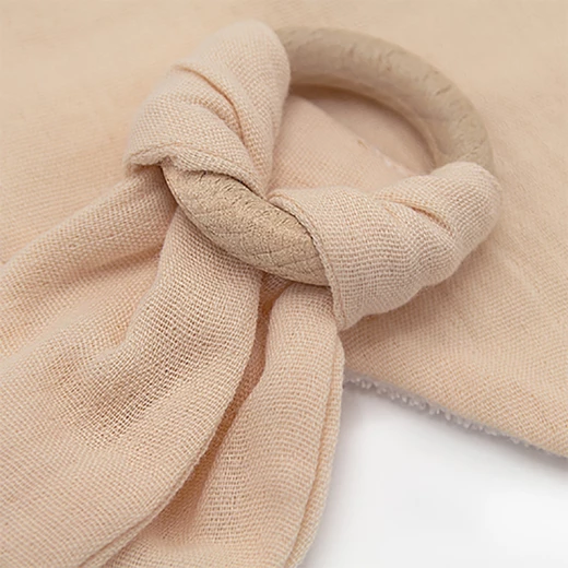 Babyjem Muslin Bib With Teether Salmon - BabyJem - Image 14