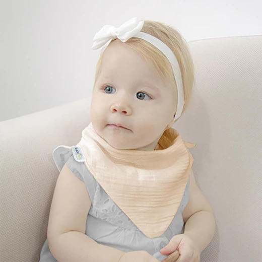 Babyjem Muslin Bib With Teether Salmon - BabyJem - Image 9