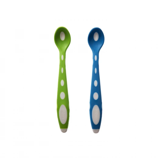 Babyjem Soft Tip Spoon 2 Pcs (Green & Blue) - BabyJem - Image 3