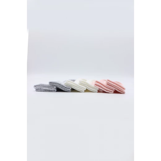 جوارب الأساسية الممشطة المسطحة، 6 أزواج (6-12 شهر) (زهر، رمادي، بيج) من بيستايل - BiOrganic - Image 7