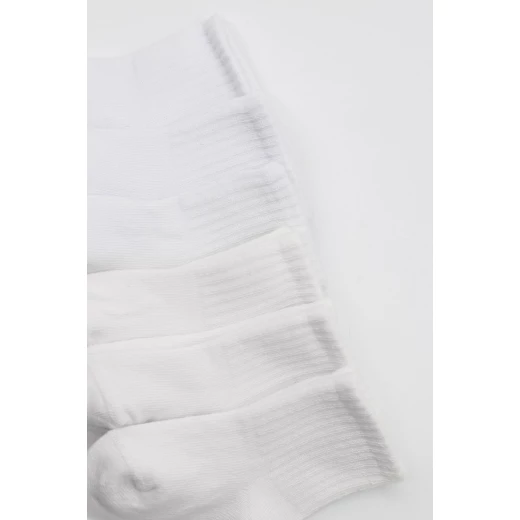 جوارب مسطحة ممشطة من بيستايل، 6 أزواج (6-12 شهر) أبيض - BiOrganic - Image 4