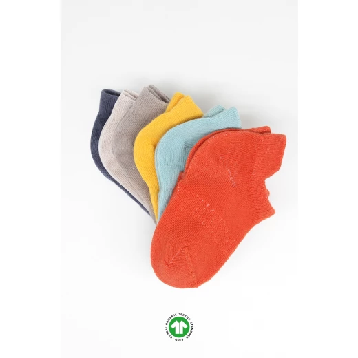 جوارب مبطنة ممشطة (0-6 أشهر) (ملون)، 6 أزواج من بيستايل - BiOrganic - Image 6