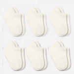 جوارب مبطنة ممشطة (6-12 شهر) (بيج)، 6 أزواج من بيستايل - BiOrganic
